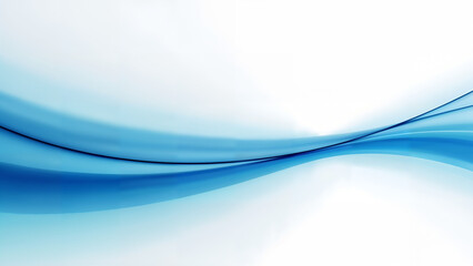 Fototapeta premium Vibrant Gradient Path Splitting into Blue and Turquoise Shades Against a Clean White Backdrop with Apple Inspiration