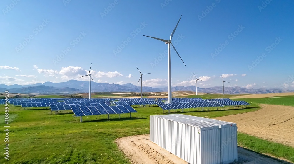 Poster integrated green energy hub optimizing renewable power distribution and storage for sustainable comm