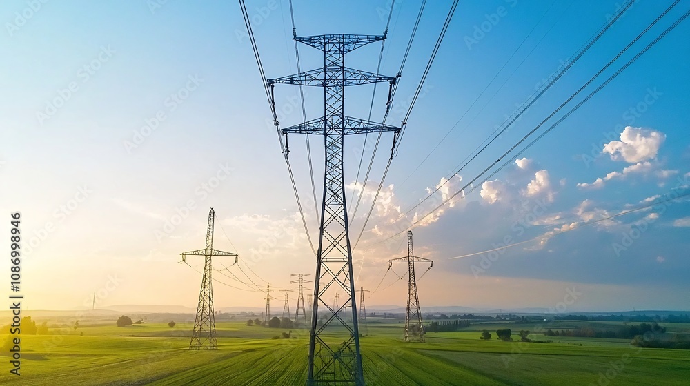 Poster integrated and efficient energy distribution network seamlessly connecting renewable and conventiona