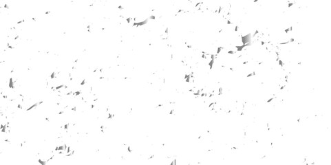 Silver shiny glitter sparkle confetti falling down on transparent background. Vector illustration.