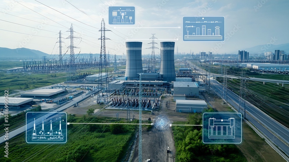Poster Innovative Smart Power Grid Management Center Efficiently Connecting and Optimizing Renewable Energy Sources Power Distribution and Residential Commercial