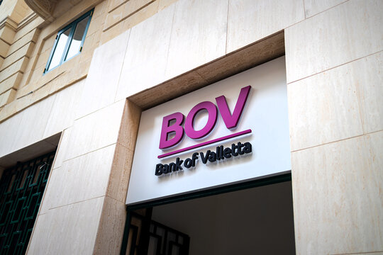 xlokk, valletta, malta - 07 11 2024: the bank of valletta