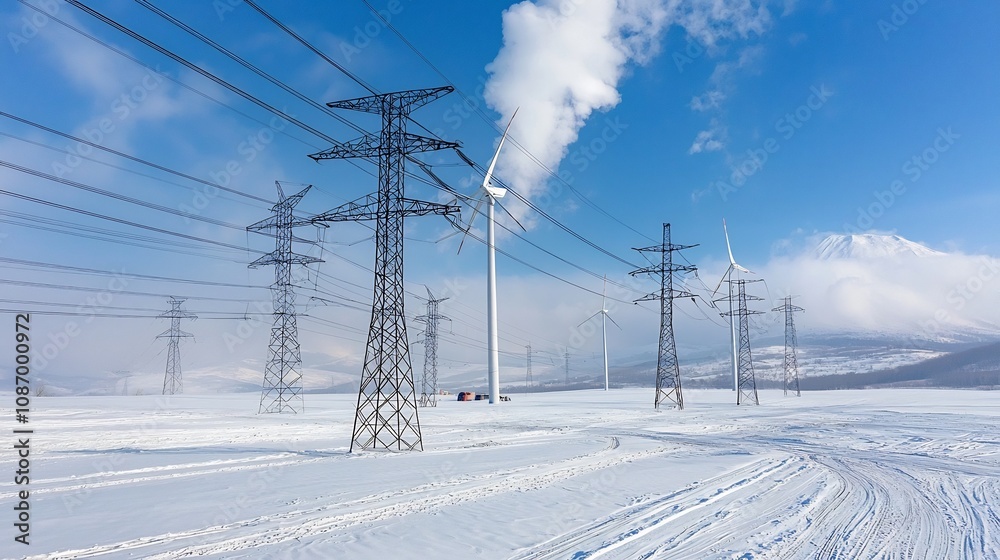 Poster interconnected central grid management system integrating diverse energy sources including wind sola