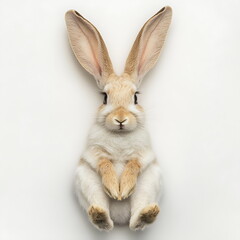 Obraz premium cute adorable fluffy rabbit isolated on transparant background