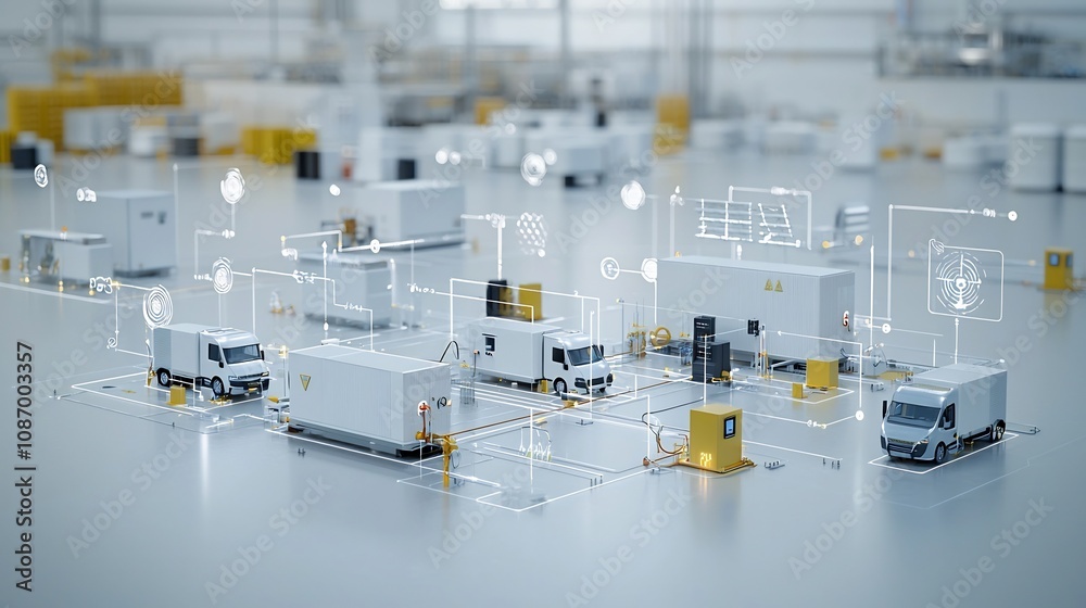 Aufkleber innovative grid network seamlessly integrating renewable energy sources with residential