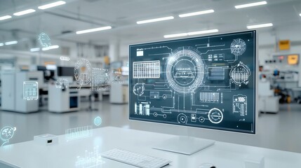 Centralized control hub in a modern power grid seamlessly integrating renewable energy sources like solar wind