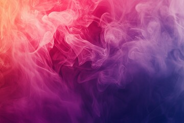 Fototapeta premium Colorful Smoke Abstract: A Blend of Warm and Cool Hues