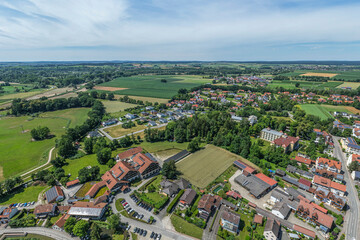 Bad Gögging, Stadtteil von Neustadt an der Donau und Kurort aus der Luft 