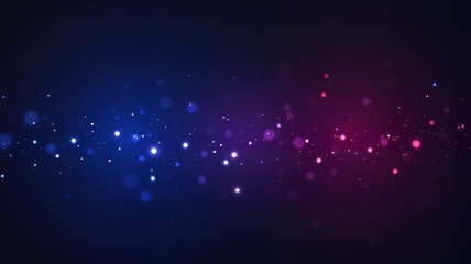 Starry night abstract background with blue and pink