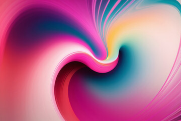 Fototapeta premium A vibrant abstract painting with swirling patterns in shades of purple, blue, and yellow