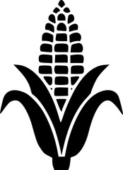 Corn vector icon illustration. corn symbolizing agriculture and the essence of farming. corn vector icon isolated on a white background