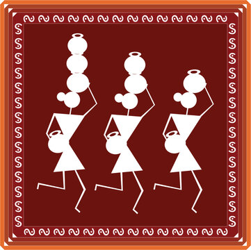 Indian Tribal Art  Warli Painting