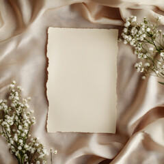 Wedding Card Mockup, PSD, Boho Invitation Card Mockup, Birthday Card, Boho Mockup, A Series Ratio Card	