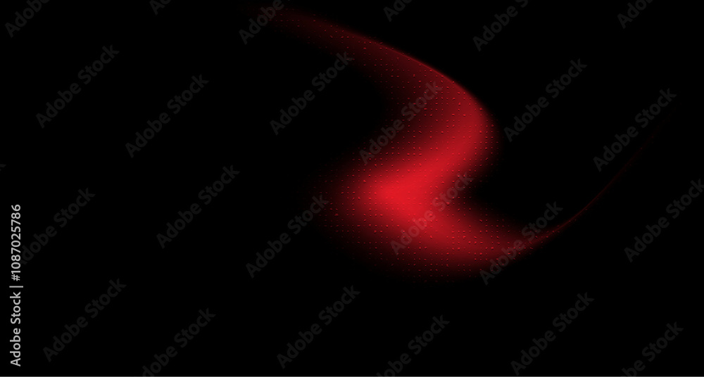 Wall mural red and black grainy background overlay texture. vector banner with dust and smooth color transition