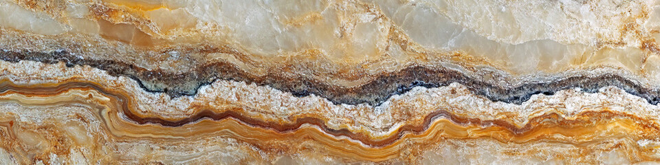 Obraz premium Smooth Marble Slab: A polished marble tabletop, with tiny flecks of color, creating a mesmerizing pattern, captured in macro.
