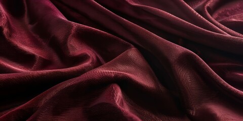 Obraz premium Soft and velvety texture, maroon color, with a sheen that catches the light