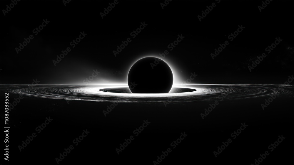 Canvas Prints black hole in deep outer space