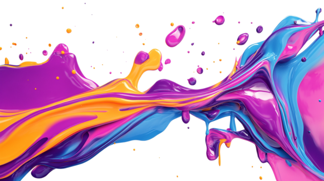 Vibrant Pop Art background frame against transparent background for bold, eye-catching designs and creative projects that need a dynamic and playful touch