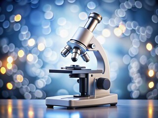 High-Quality Image of a Microscope Isolated on a White Background, Perfect for Science and Technology Concepts in Research and Education, Ideal for Stock Photo Use