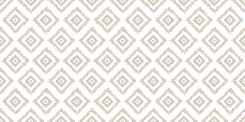 Tribal seamless pattern aztec beige and white vector illustration