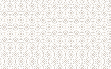 Dots and circles vector seamless pattern. Monochrome ornament for decor, wallpaper, covers