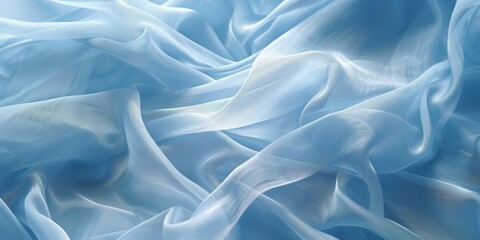 Obraz premium Soft and lightweight texture, sky blue color, with a sheen that catches the light