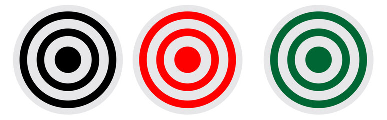archery target, shooting target, target on white and red background, shooting, achieve the goal, business, vector illustration, vector, high resolution, bright red color.