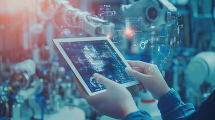 Industrial Automation: Digital Tablet for Monitoring