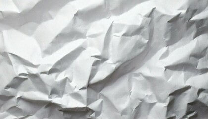 Obraz premium Abstract white crumpled recycle paper texture background