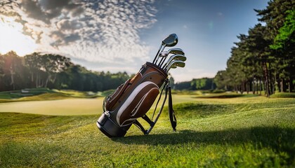 Golf bags often feature strap systems for easy carrying.  