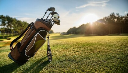 A golf bag is an essential companion on the course.  