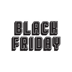 BLACK FRIDAY  vector brush calligraphy banner. Calligraphy for sales poster, discount card etc. Lettering illustration for label or sticker. EPS 10/AI
