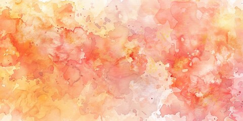 Peach abstract watercolor. Apricot art background for design.