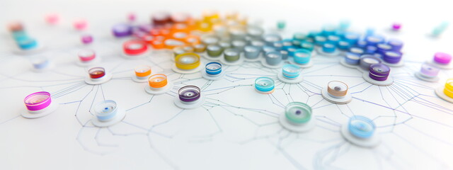 Field of business relations.Multiple entities and complex circumstances affect and relate to each item in a network of diverse multi-conditional business and distribution network. abstract. 