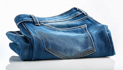 blue jeans isolated on white