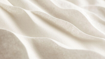 Fototapeta premium Fine wooden grain texture in ash grey, linear patterns, Closeup shot of a white wave pattern on white serve ware Elegant abstract background of white plywood texture
