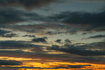 Fototapeta premium The sky with the colors of sunset