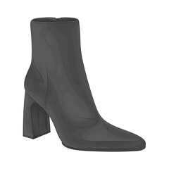 Illustration of ankle boots 