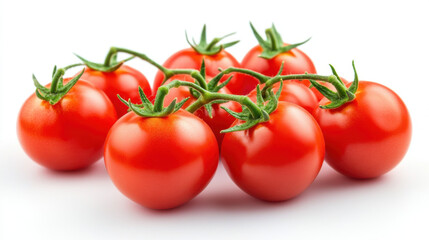 Fresh tomatoes isolated on white background, 