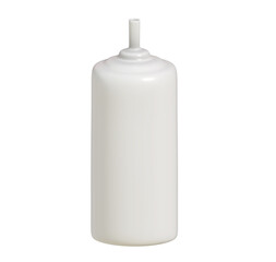 White plastic Tomato ketchup bottle graphic. Sauce squeeze bottle.