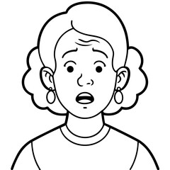 embarrassed woman with huge hearing