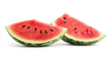 Watermelon isolated on white background, full depth of field