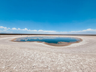 salted lake in san pedro de atacama