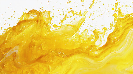 Abstract creative art with yellow liquid flow soft flowing golden waves abstract texture perfect for vibrant and elegant modern design backgrounds 