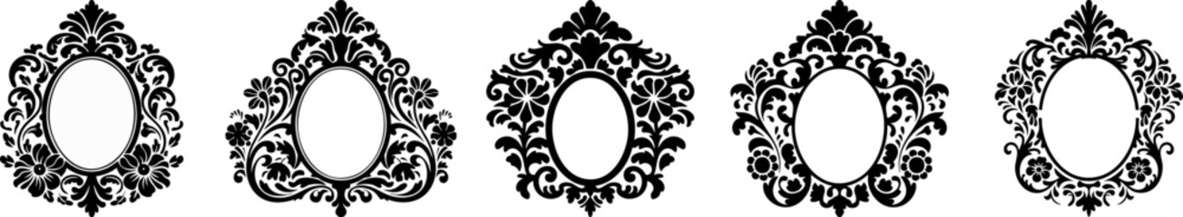 Vintage Mirror Frame, Decorative vintage frames in various styles.