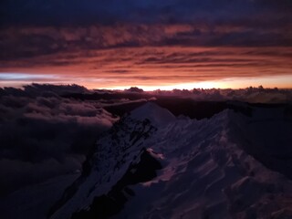 cloudy mountains in the altiplano bolivia 