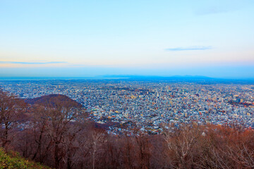 藻岩山展望台から見る札幌