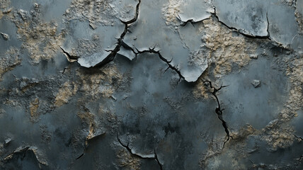 Rustic Cracked Wall for Background Design 