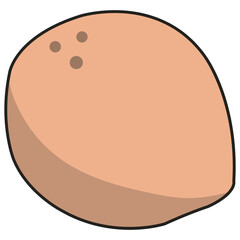 Hand draw fruits and vegetables. Fruits and vegetables.