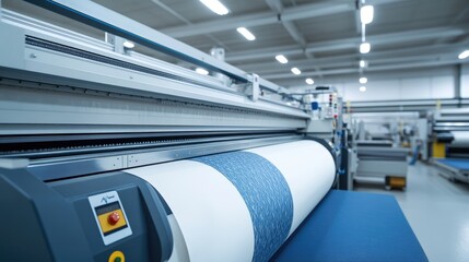 Large Format Printing Machine in a Factory